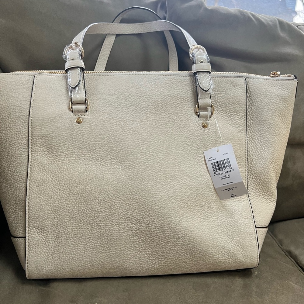NWT Coach Cleo Leather Tote Bag - Picture 3 of 8